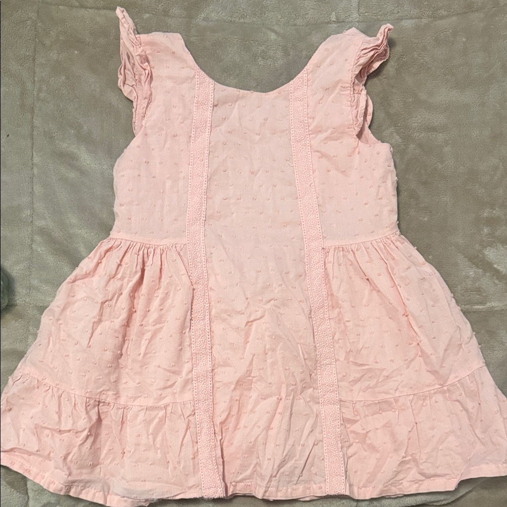 Girls Pink Ruffled Sleeve top